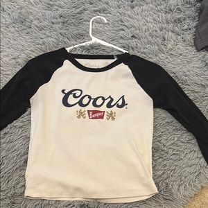 Black and White Crop Top with Raglan Sleeves